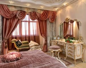 Классический интерьер спальни
